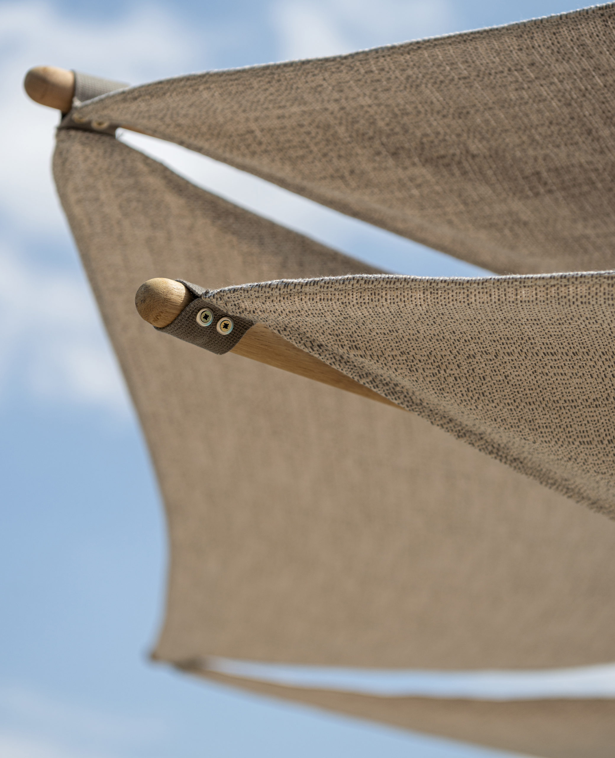 OM WOOD Parasol redondo - Imagen 2